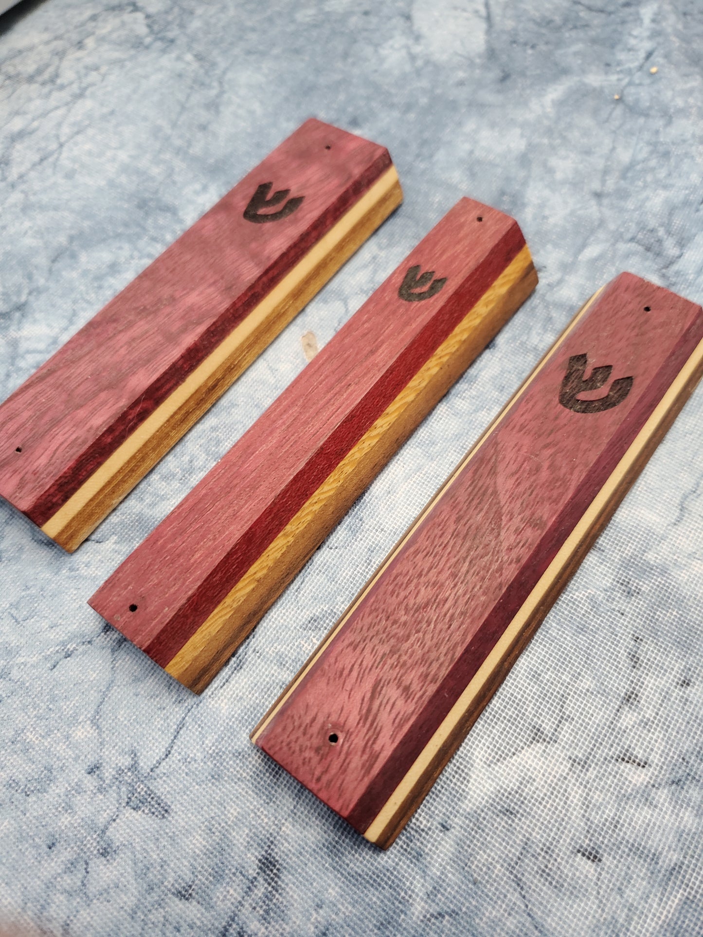 Purple Heart Mezuzah