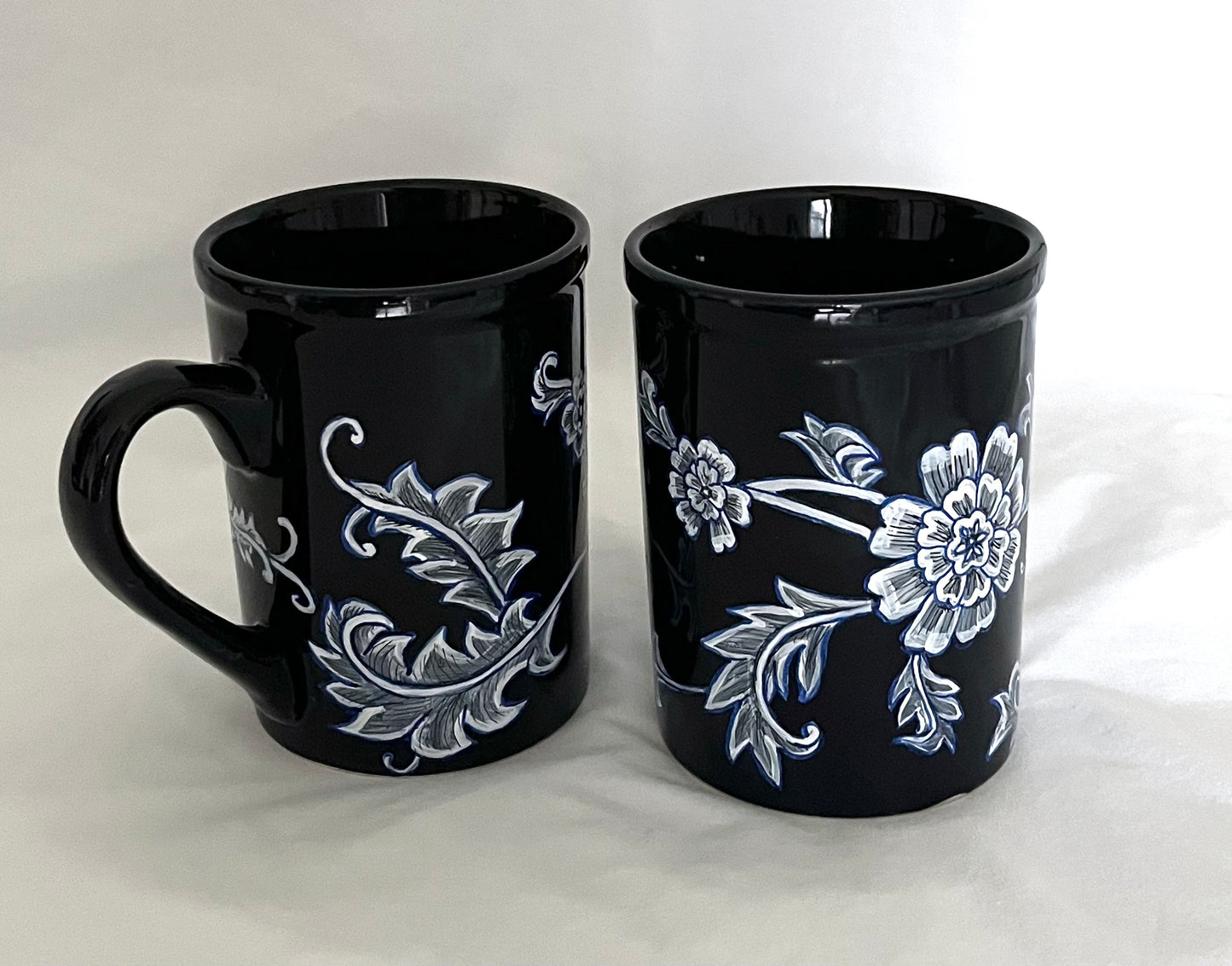 Asian-Inspired Floral Mug