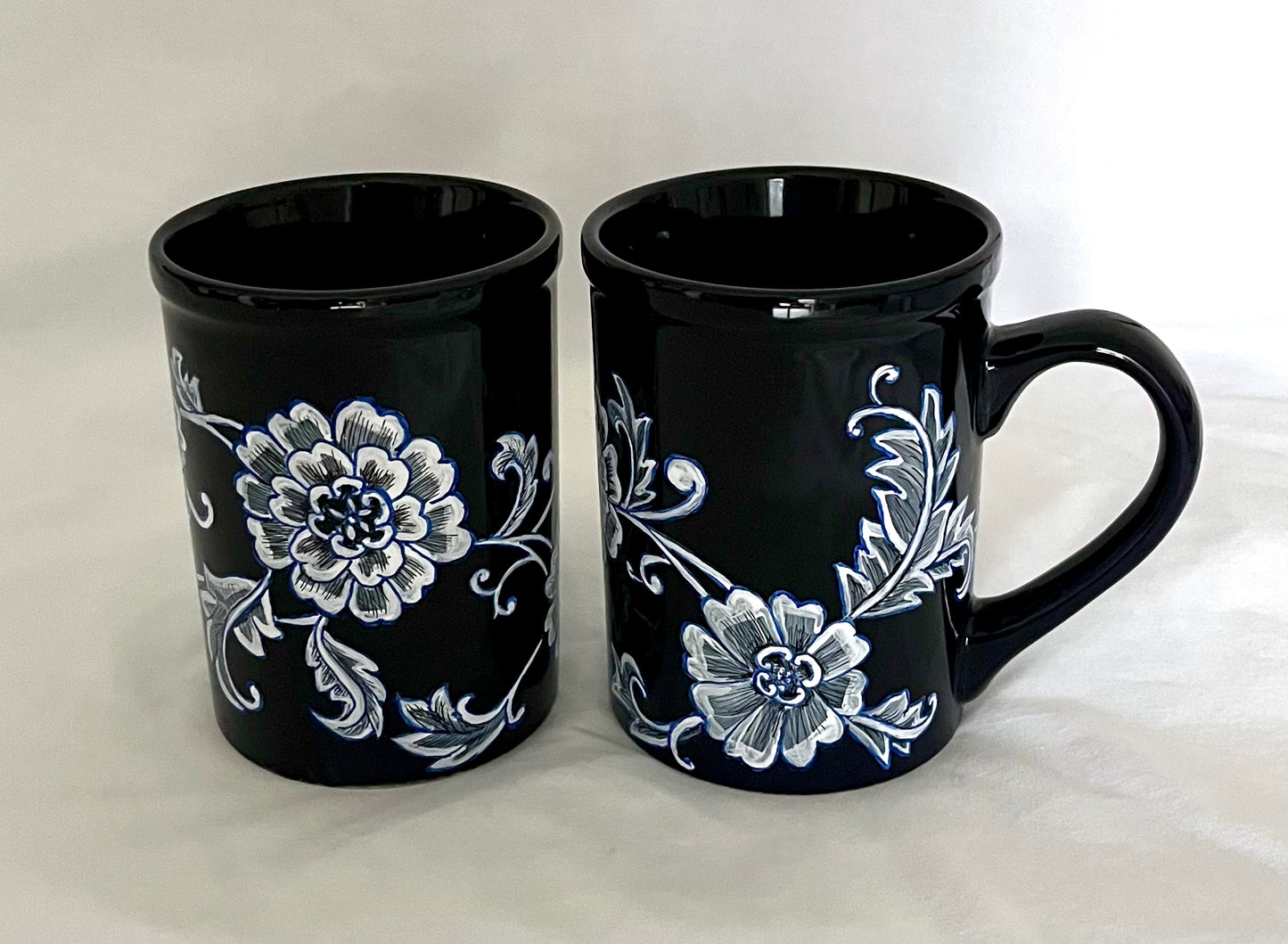 Asian-Inspired Floral Mug