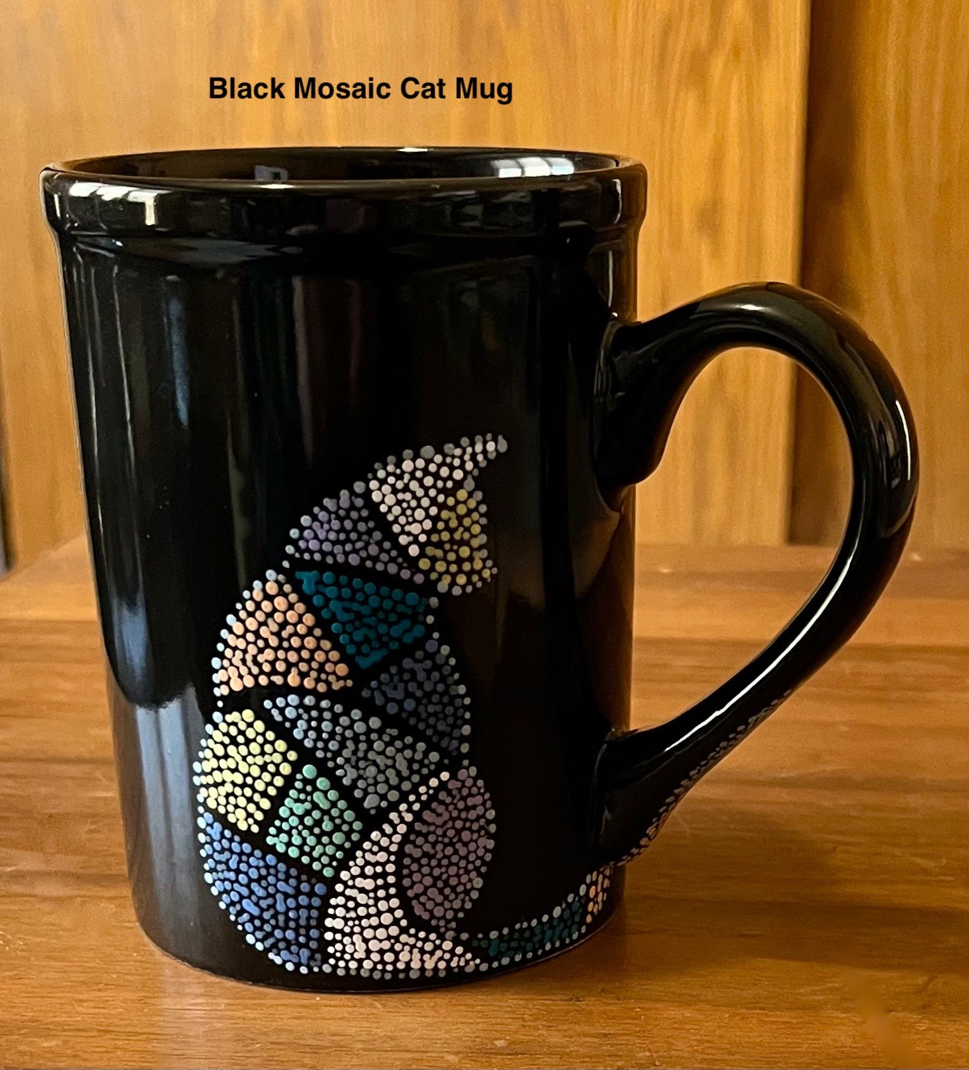 Mosaic-style Cat Mug