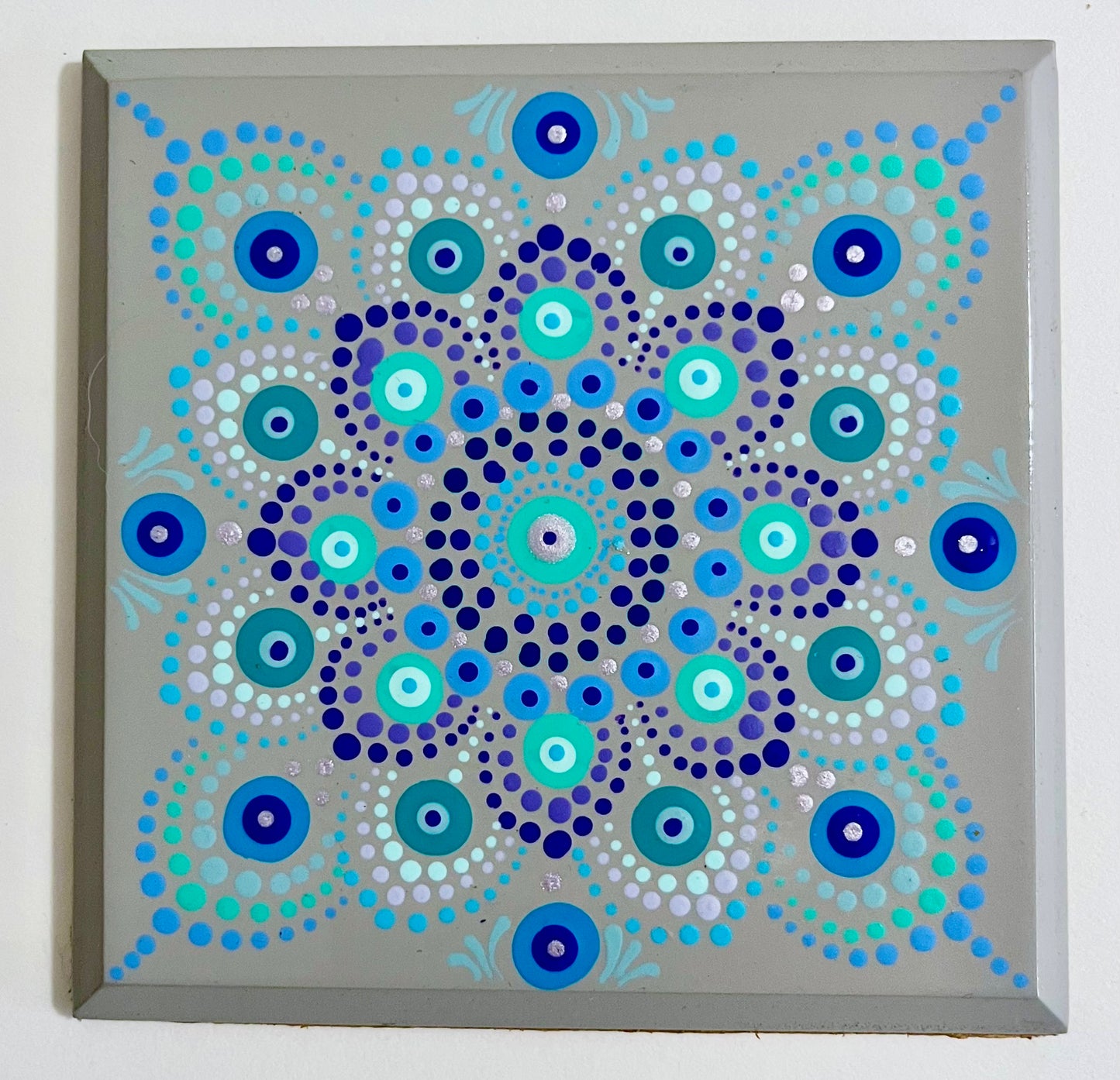 Mandala Coasters - Grey (set of 4)