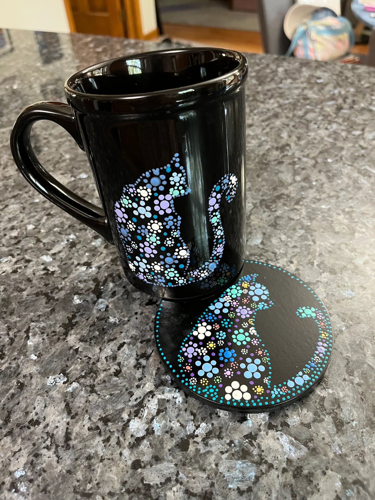 Floral Kitty-Cat Mug