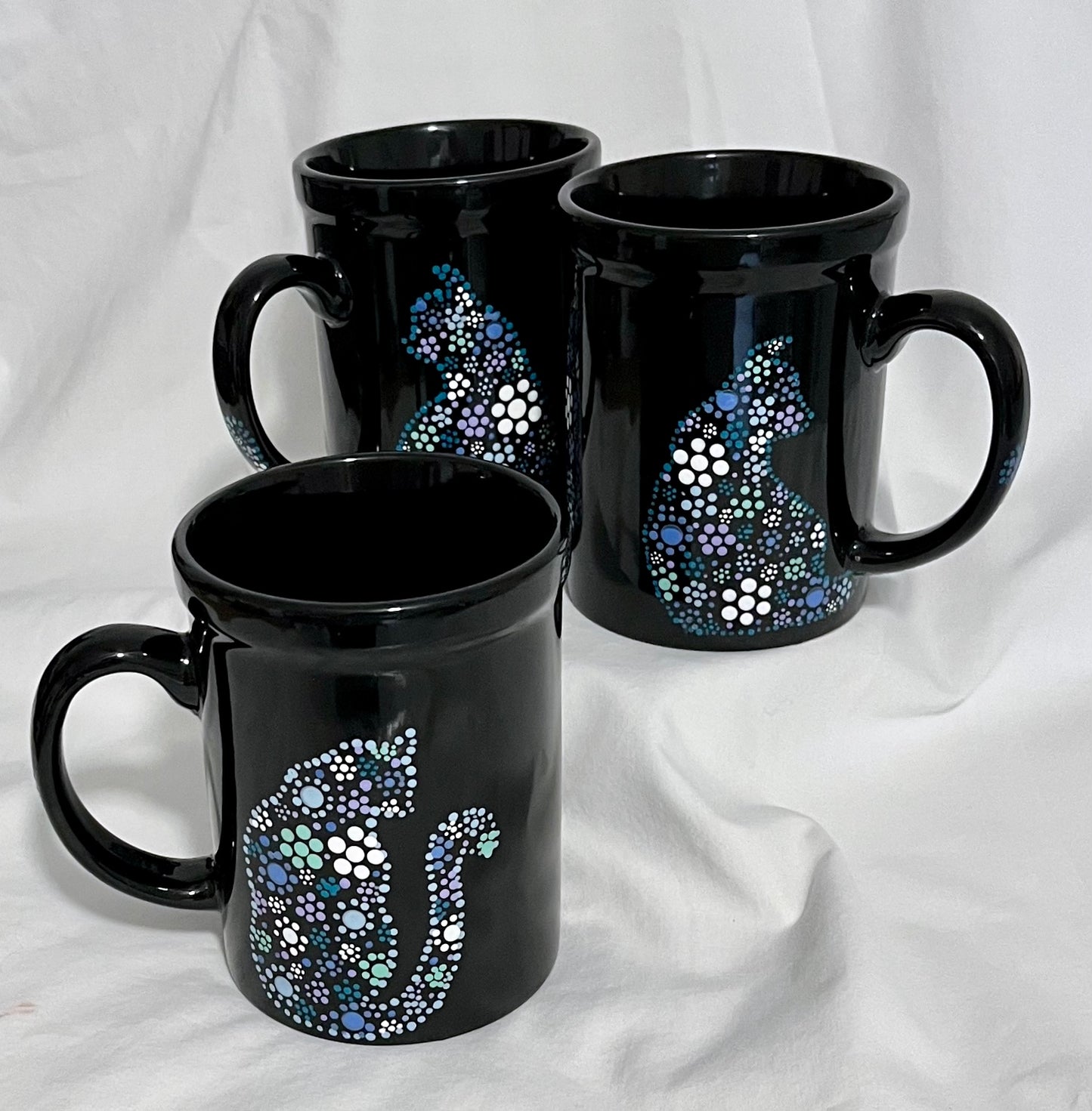 Floral Kitty-Cat Mug
