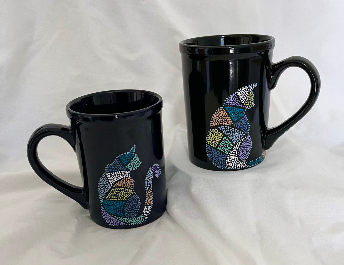 Mosaic-style Cat Mug