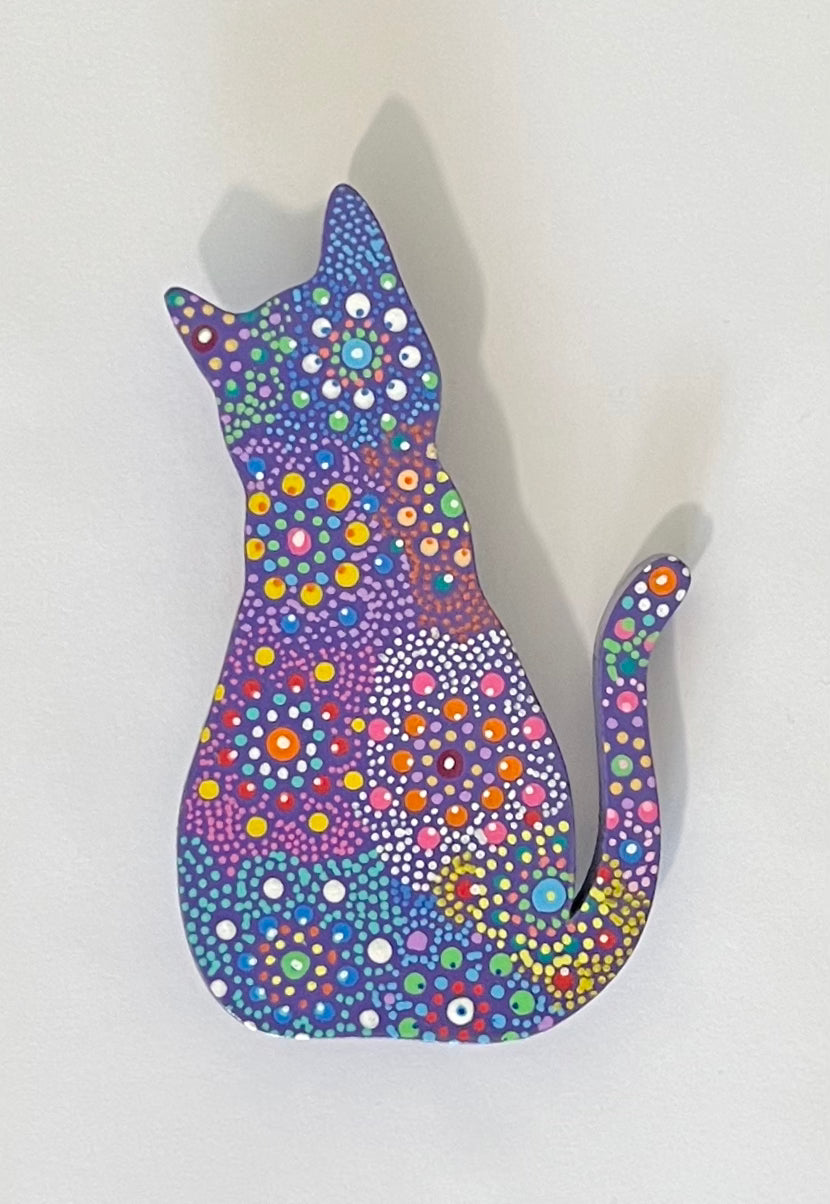Mandala Cat Magnets 3.5 in.