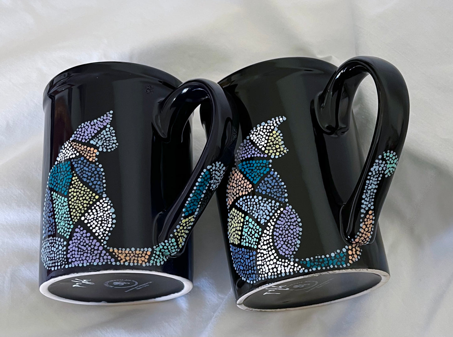 Mosaic-style Cat Mug