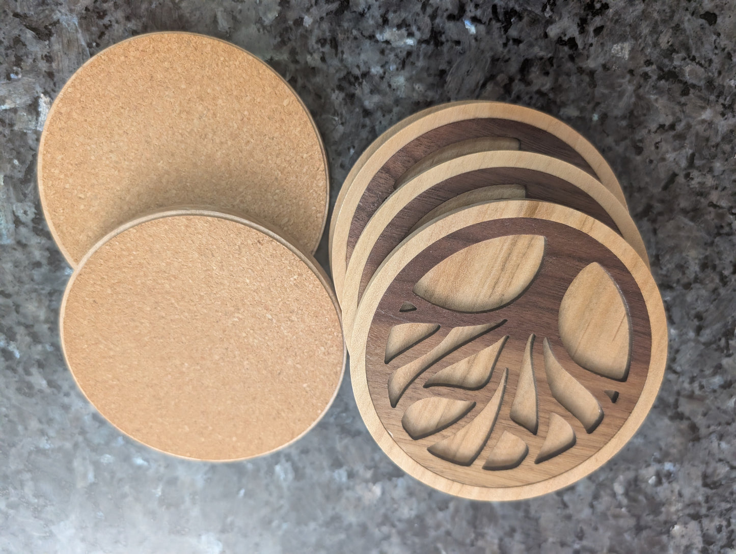 Tree-of-Life Inlay Coasters