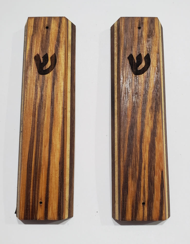 Zebra Wood Mezuzah