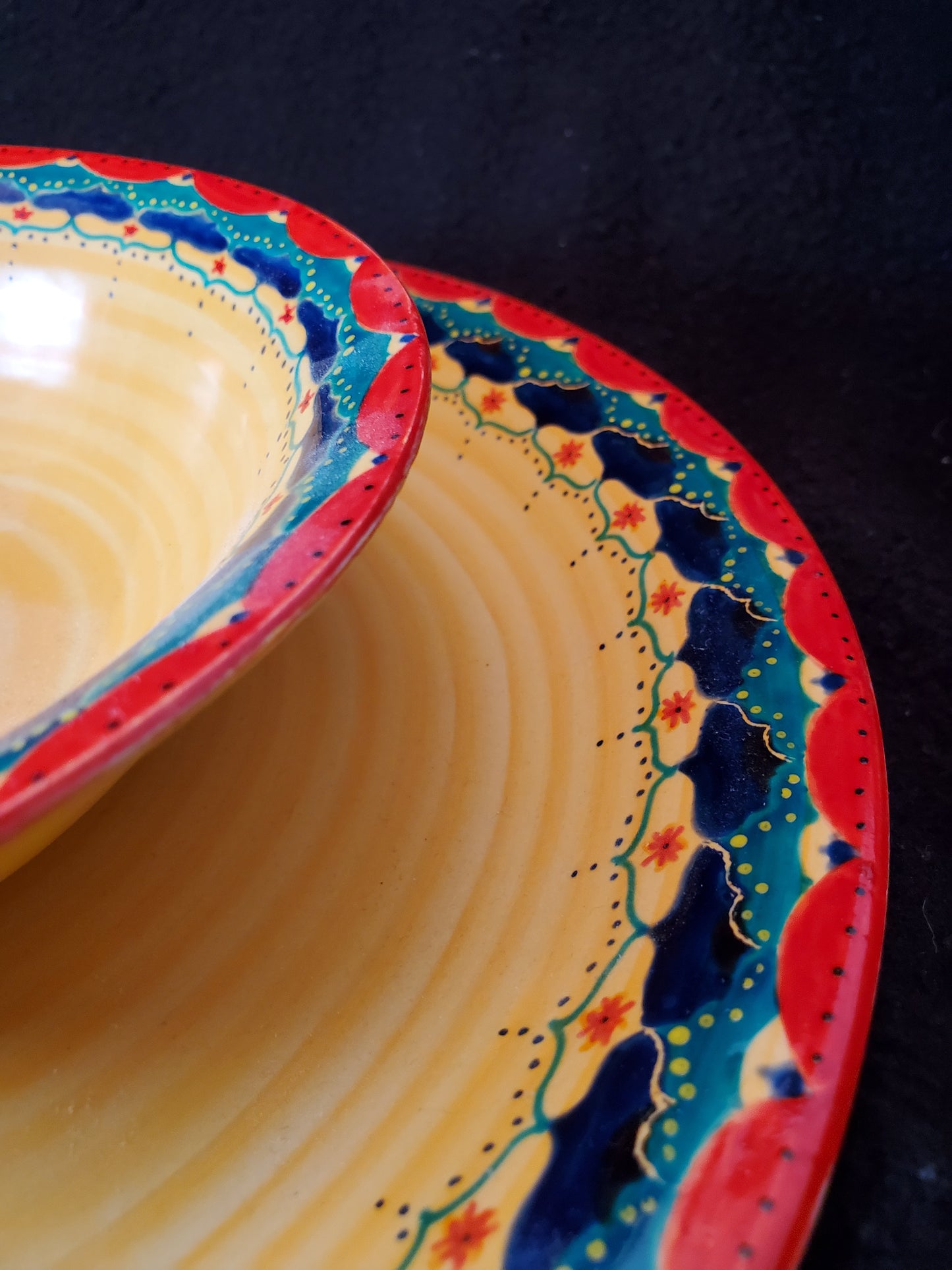 Yellow Bowl & Plate Set