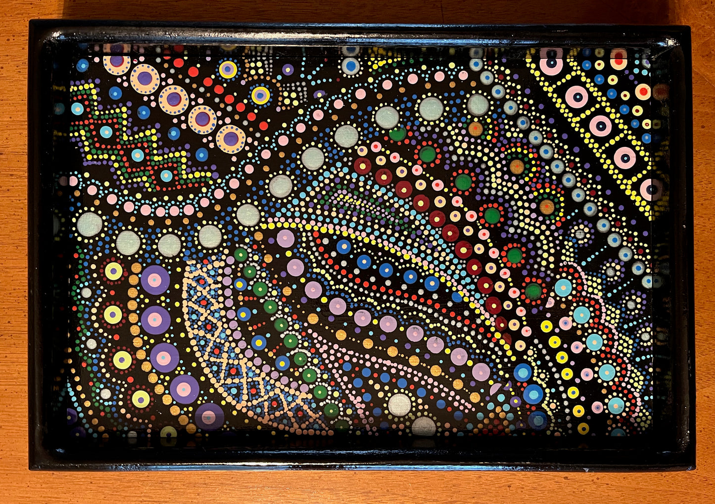 Valet Tray with hand-painted black base