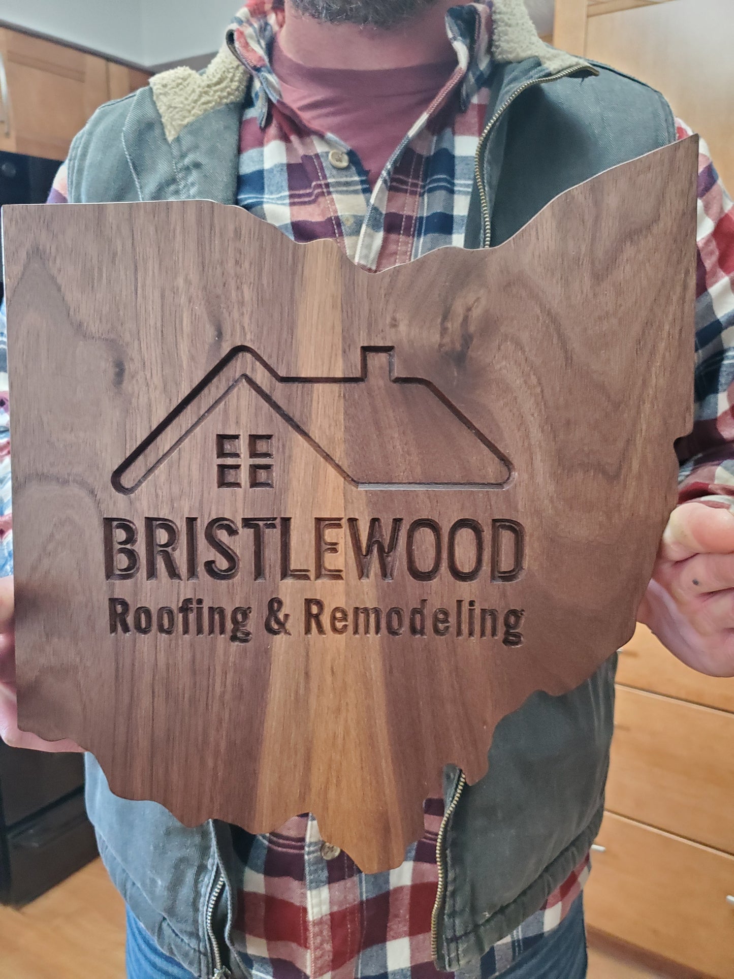 Custom Ohio Sign with Brand Logo