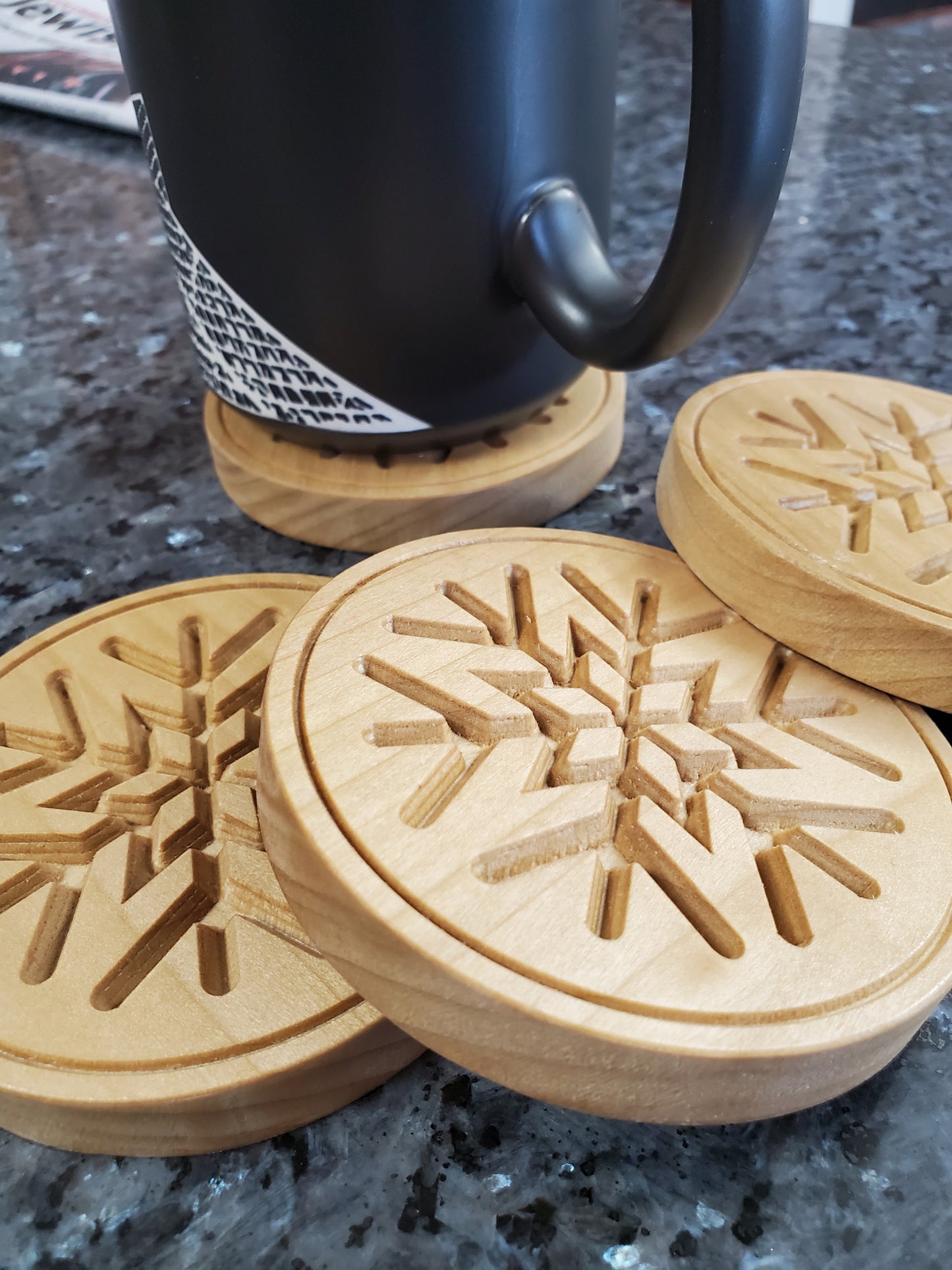 Snowflake Coasters