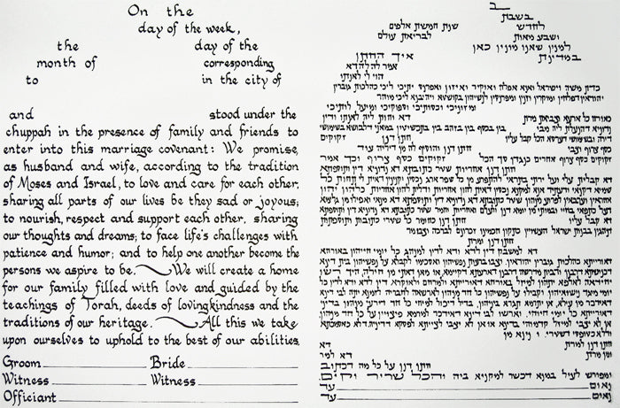 Decorative Tablets Ketubah
