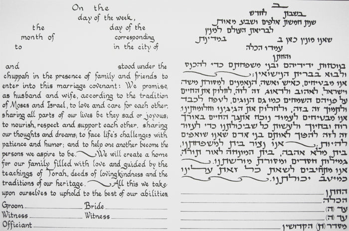 Decorative Tablets Ketubah