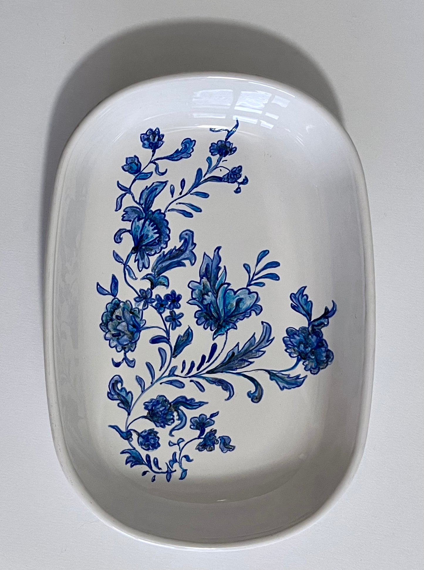 Large ring bowl with Floral