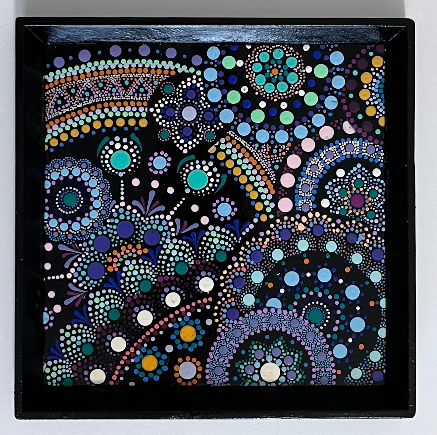 Black Dot Pattern Tray
