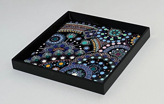 Black Dot Pattern Tray