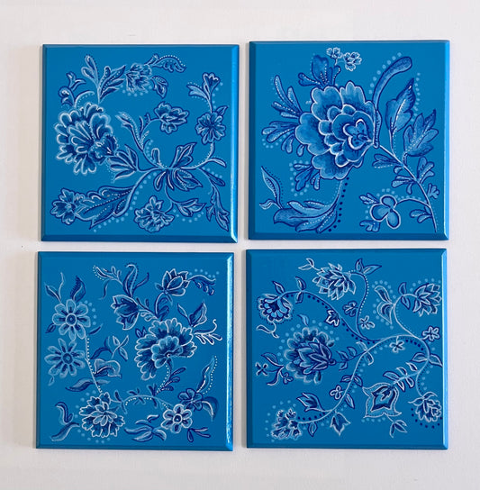 Delft inspired Coasters (set of 4)