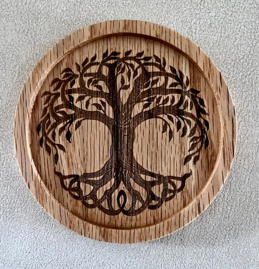 Oak Yggdrasil Tree Coasters