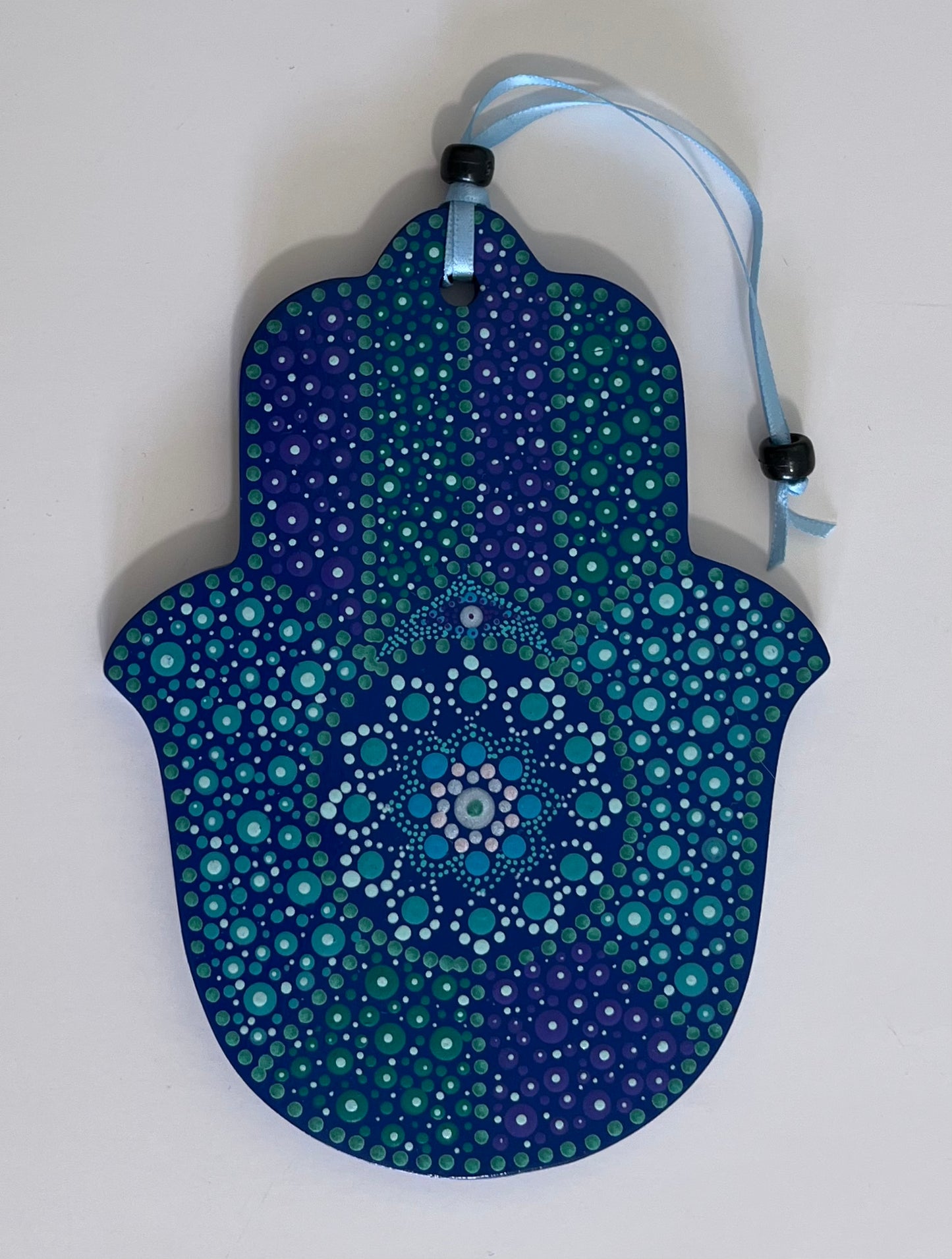 Hamsa - Mosaic style with Mandala and Eye (6 inch)