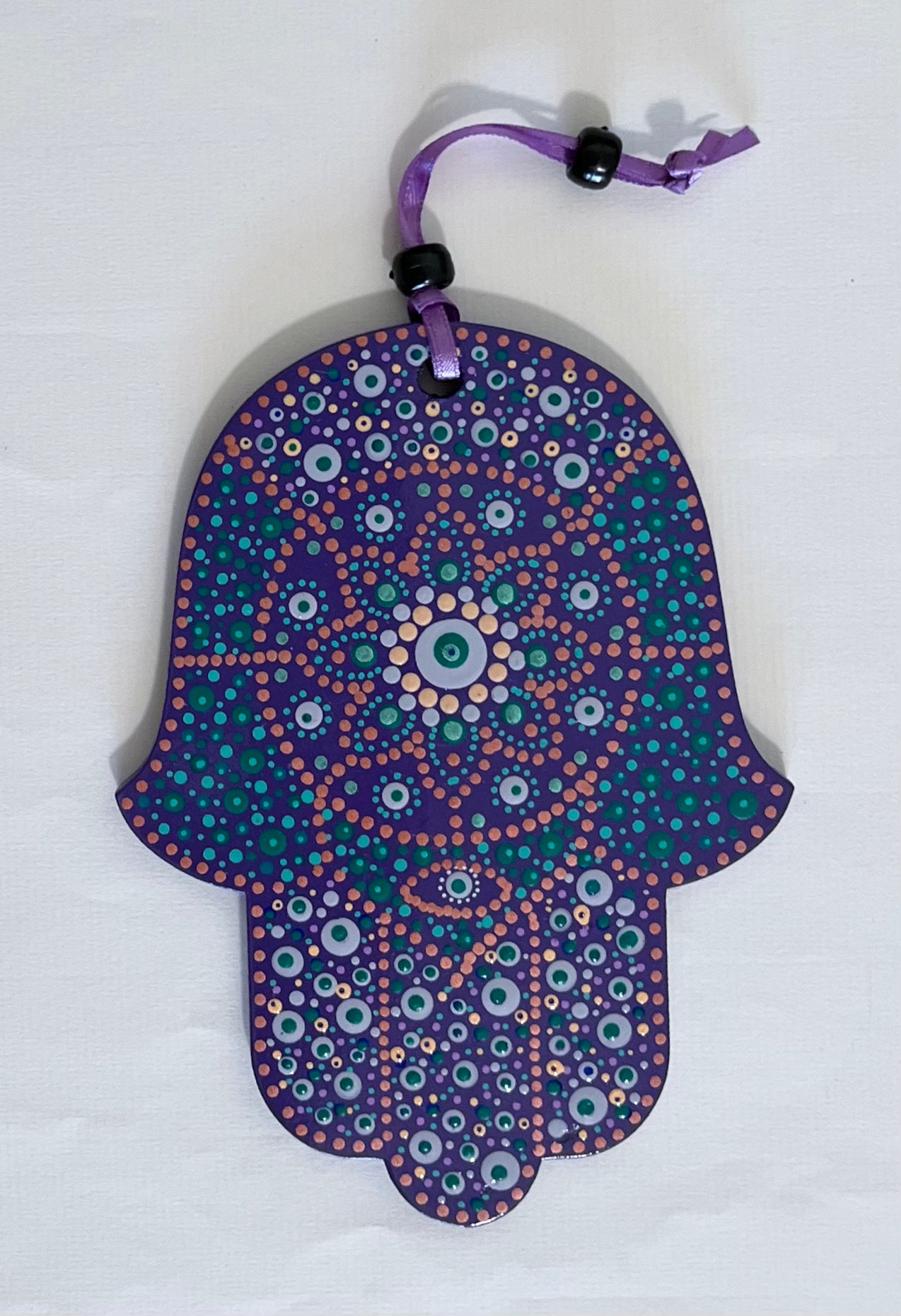 Hamsa - Mosaic style with Mandala and Eye (5 inch)