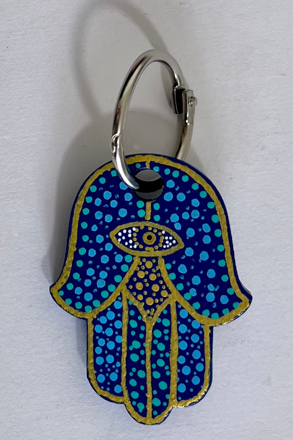 Hamsa Dot Keychains