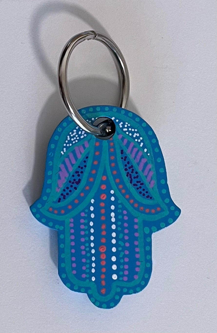 Hamsa Angel Wing Keychains