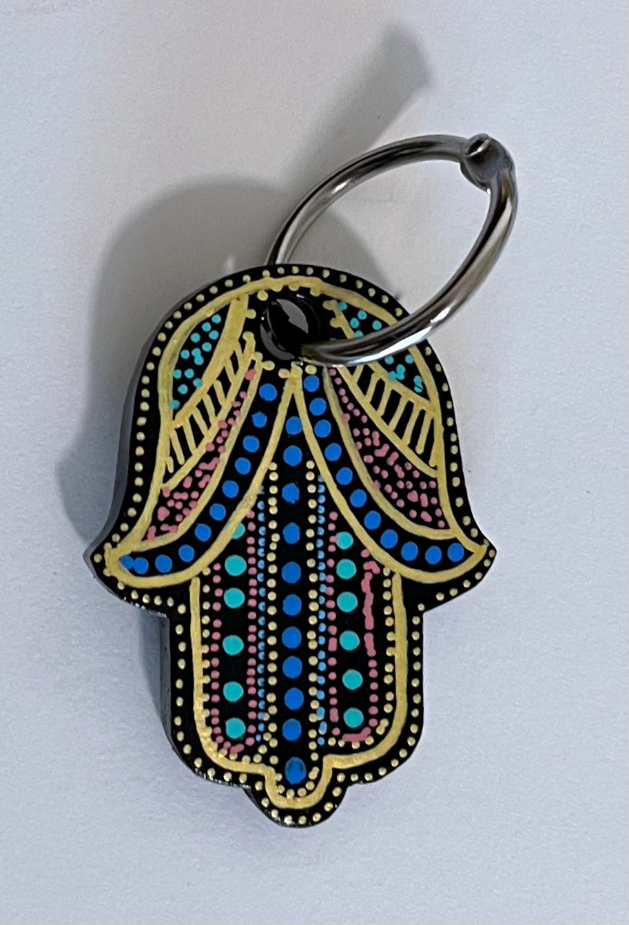 Hamsa Angel Wing Keychains