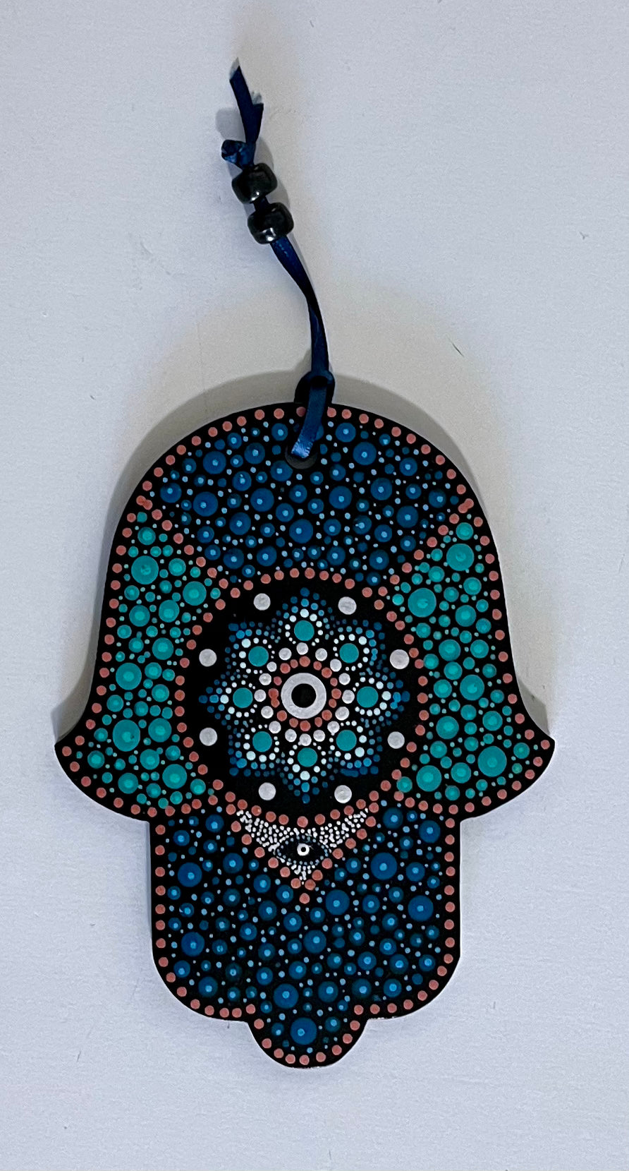 Hamsa - Mosaic style with Mandala and Eye (5 inch)