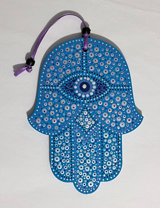 Hamsa - Mosaic style with Eye (6 inch)