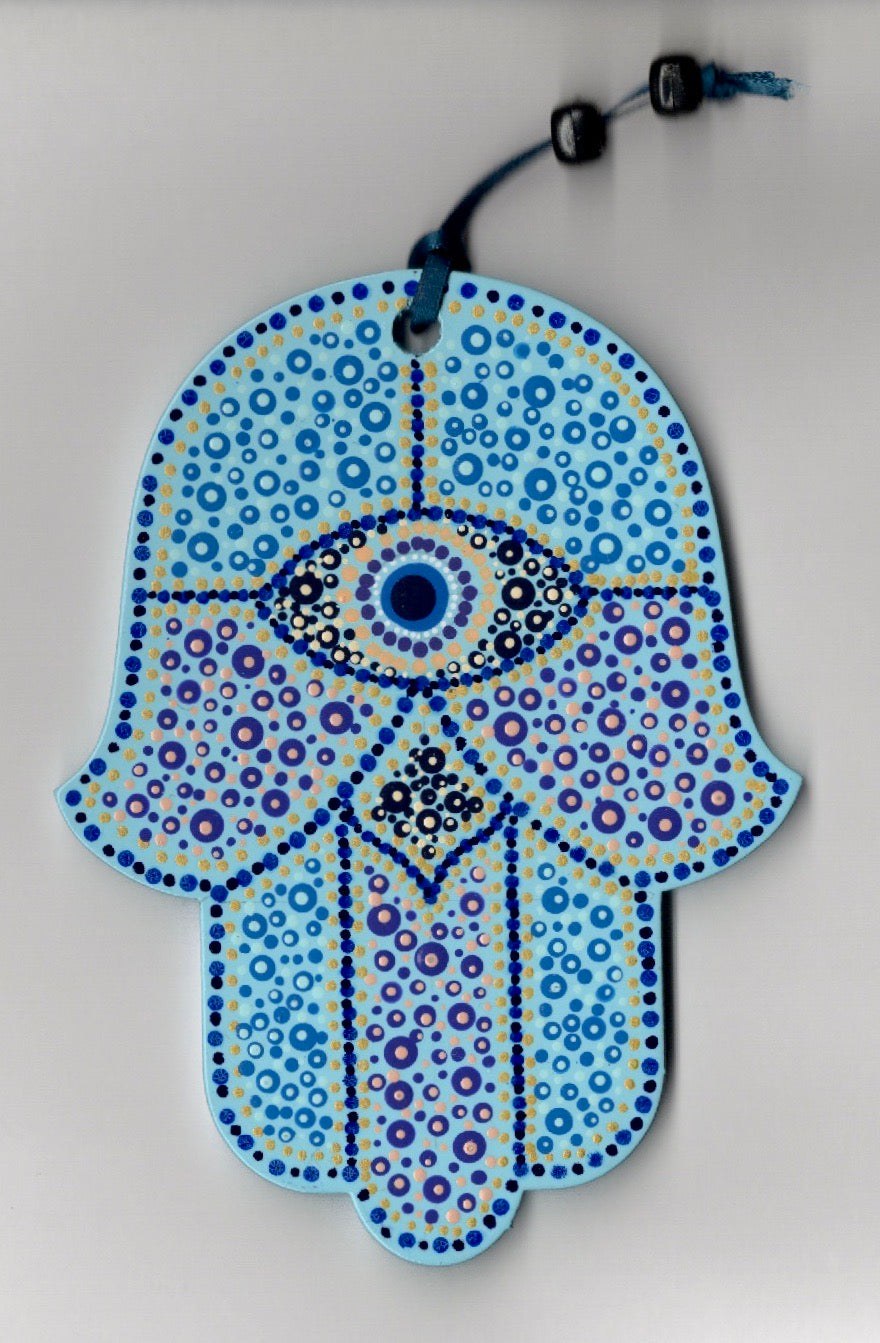 Hamsa - Mosaic style with Eye (5 inch)