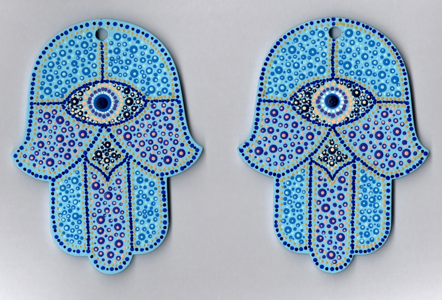 Hamsa - Mosaic style with Eye (5 inch)