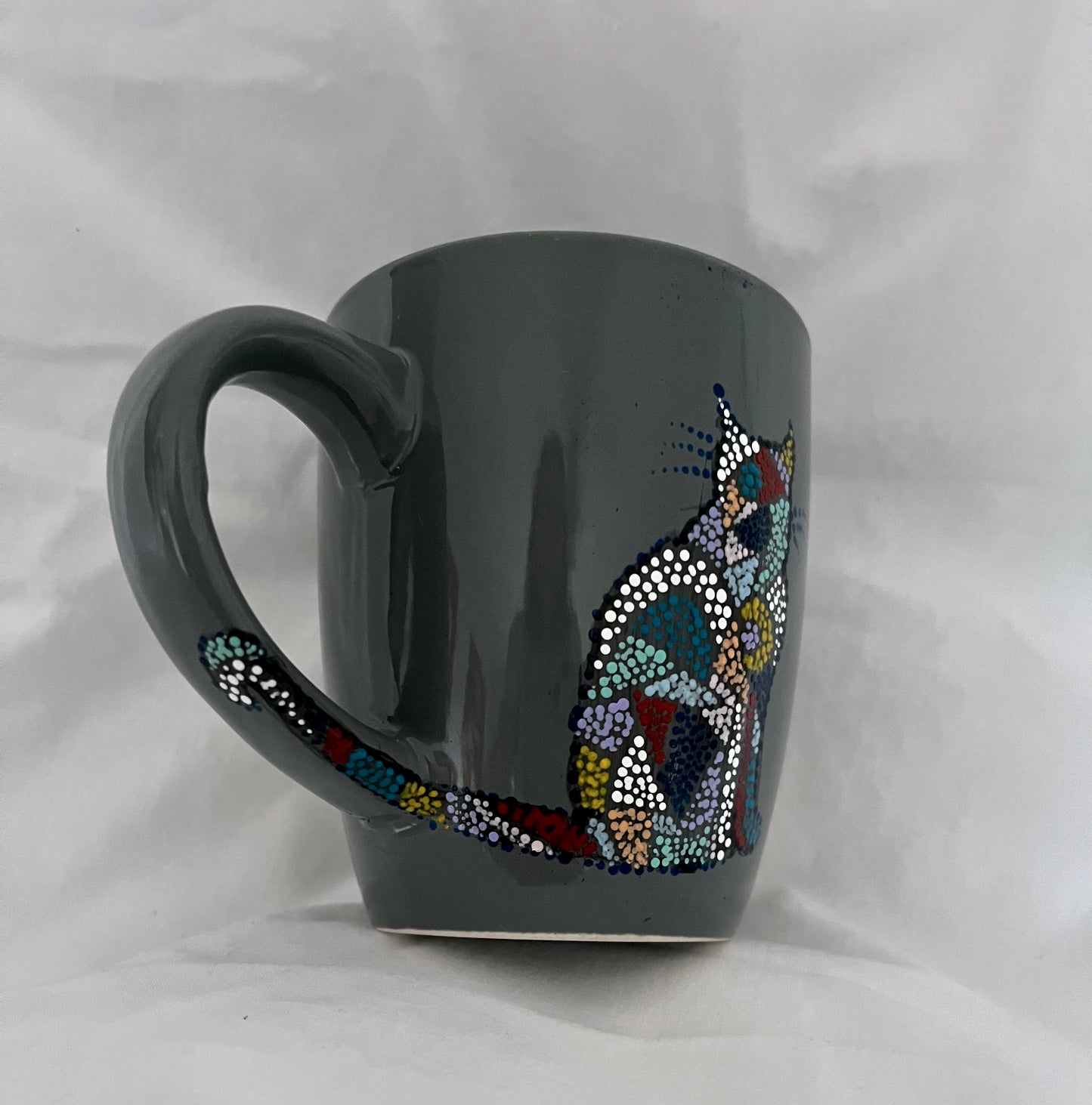 Grey Cat Mug 10 oz