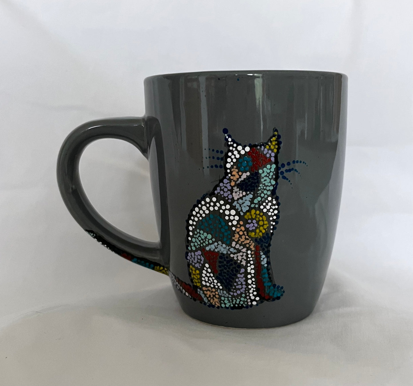 Grey Cat Mug 10 oz