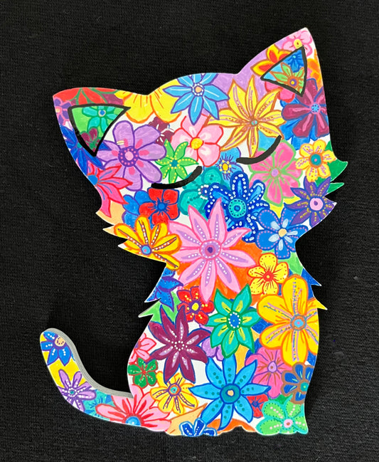 Kitten Wood Cut-out 6 in