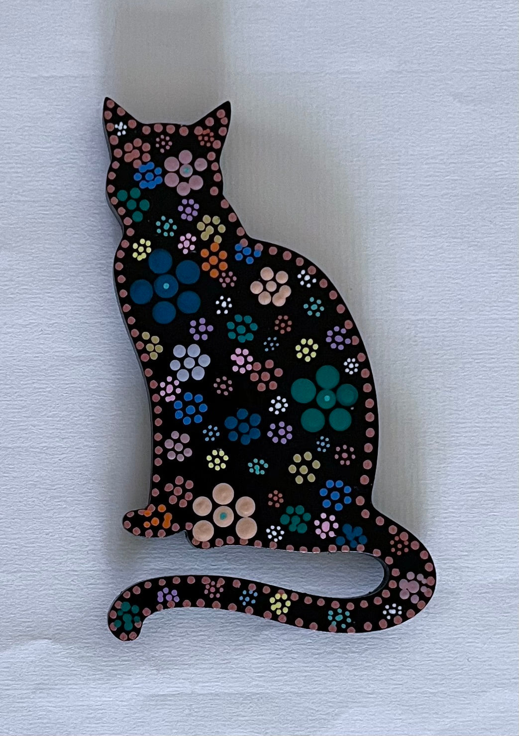 Cat magnet - multi-colored