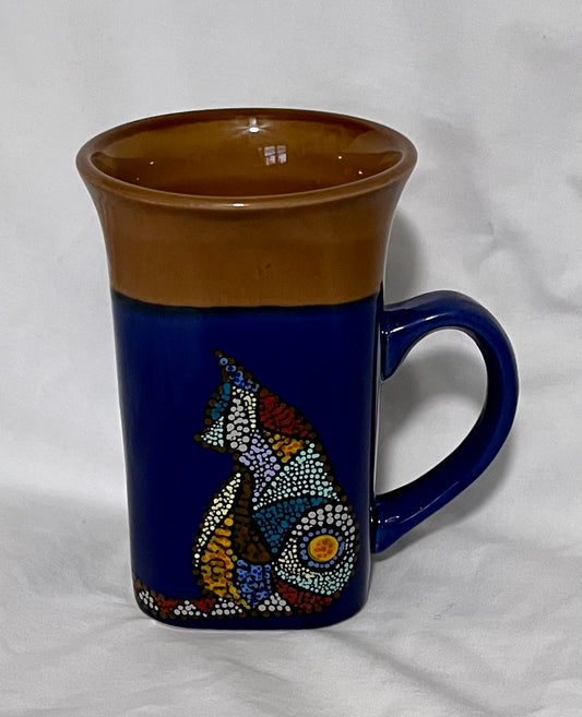 Mosaic-style Cat Mug