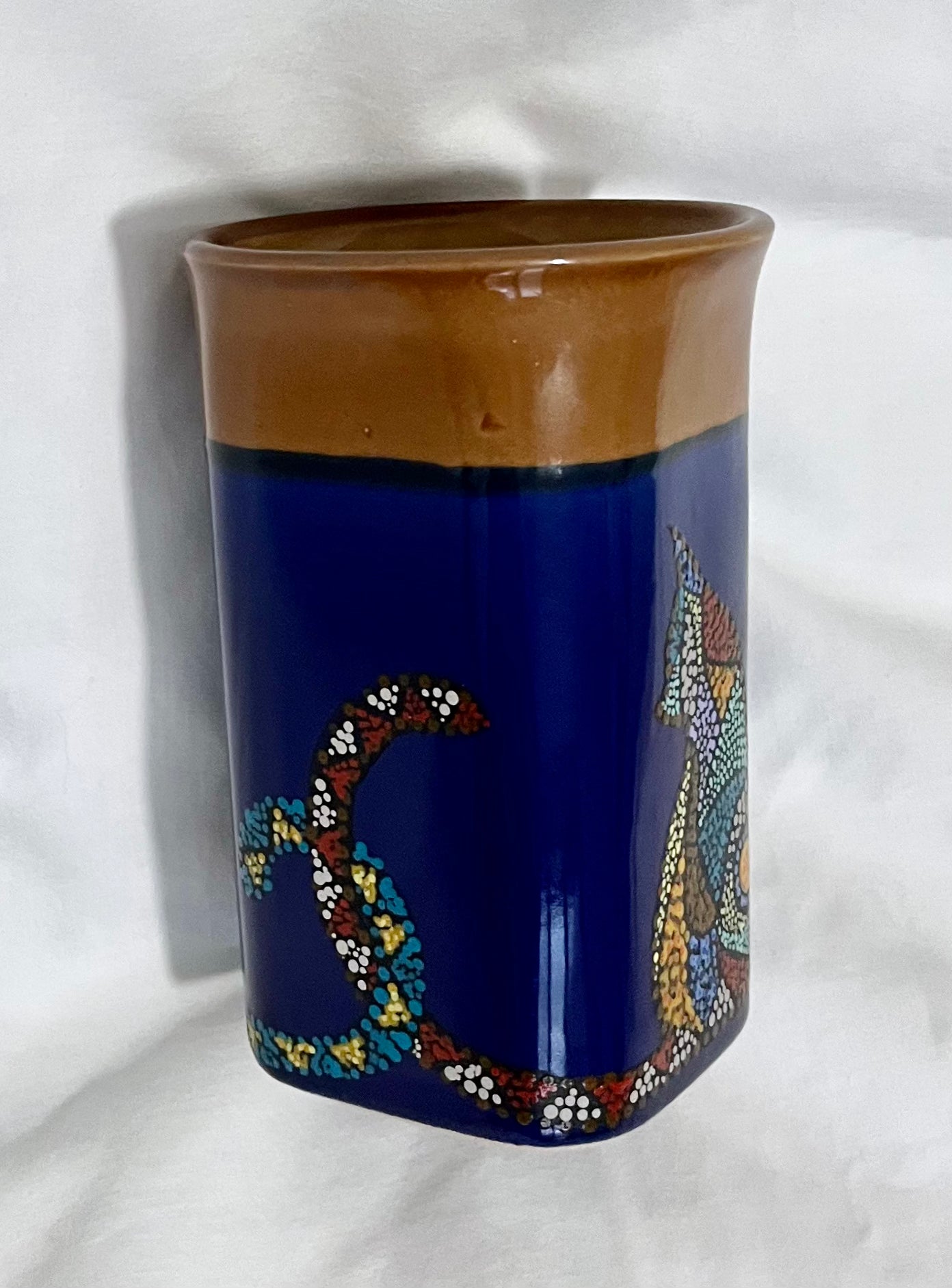 Mosaic-style Cat Mug