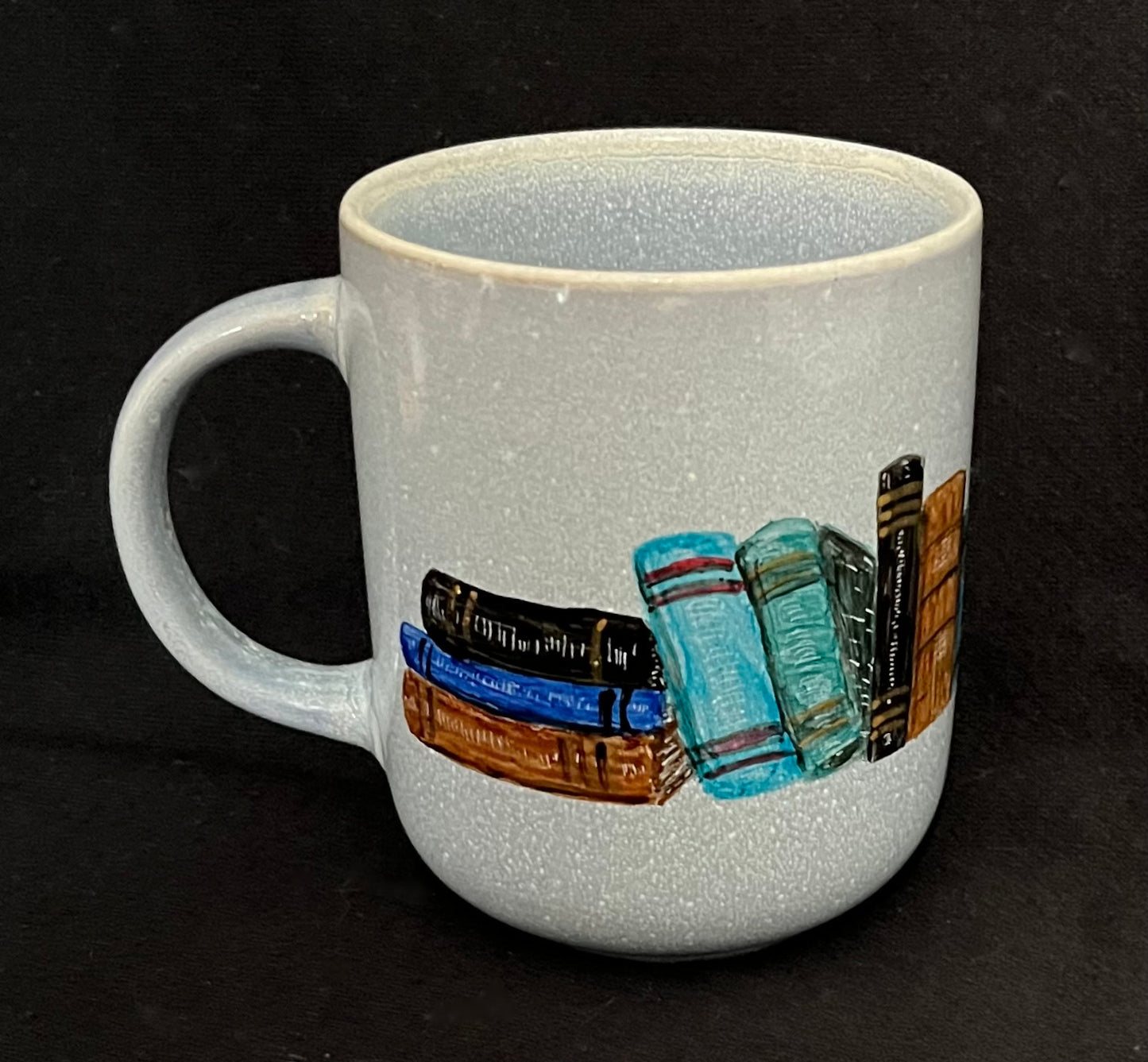 Grey Bookshelf Mug