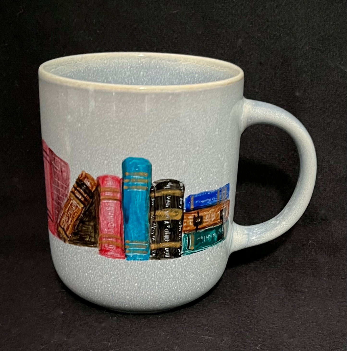 Grey Bookshelf Mug