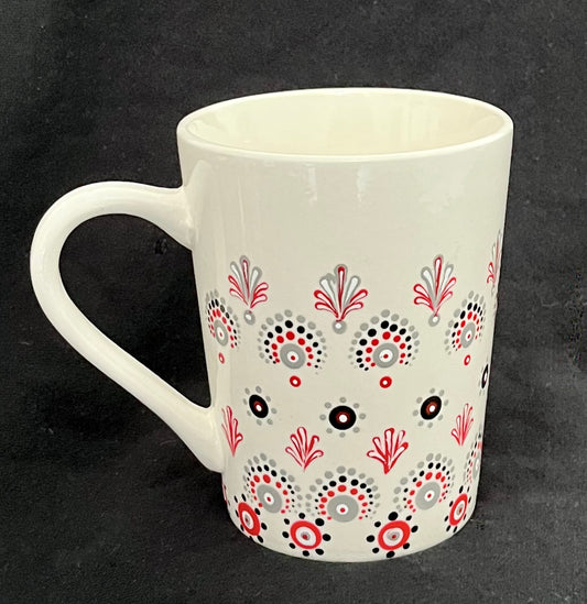 Scarlet & Gray Pattern mug