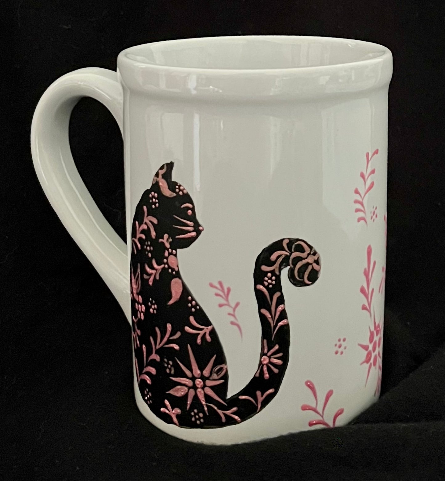 Damask Cat Mugs