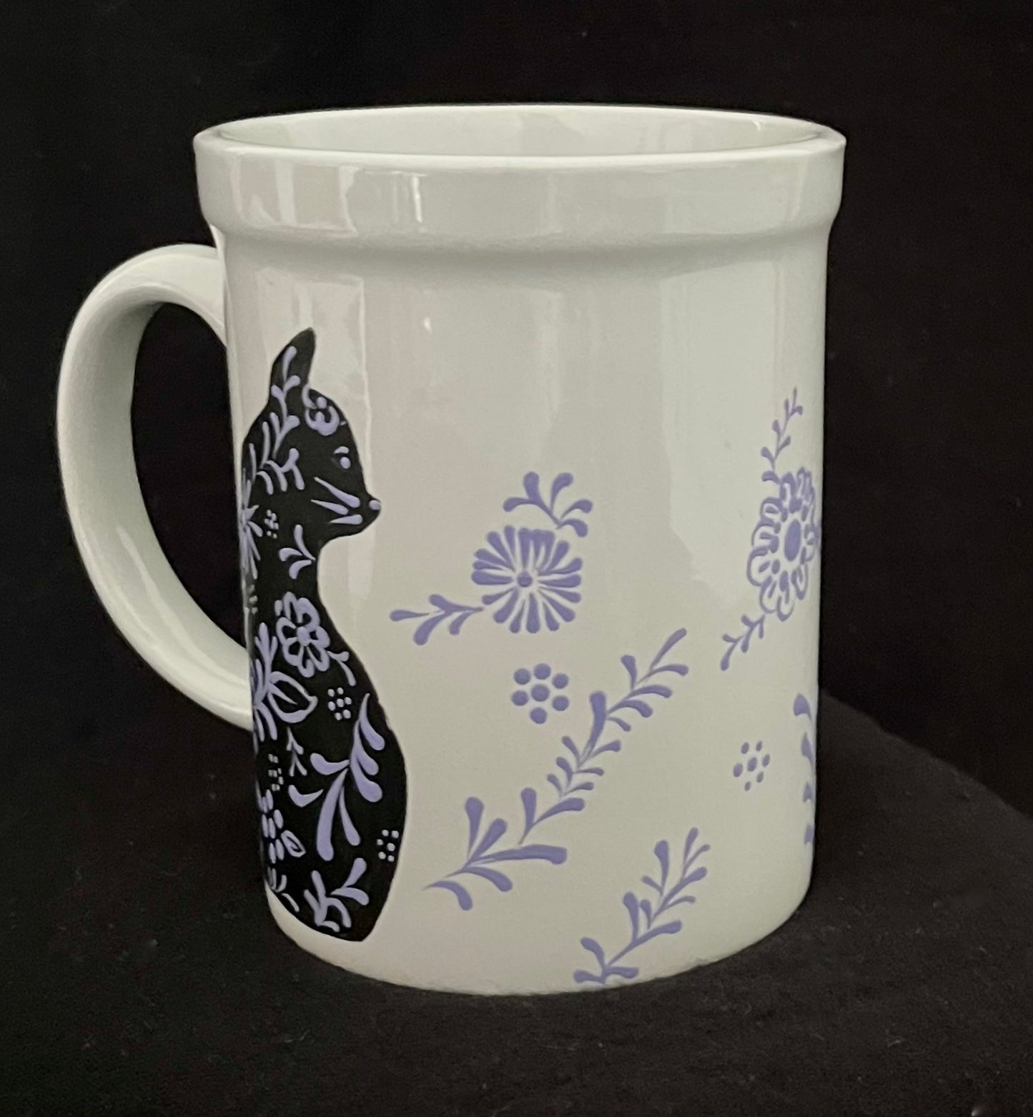 Damask Cat Mugs