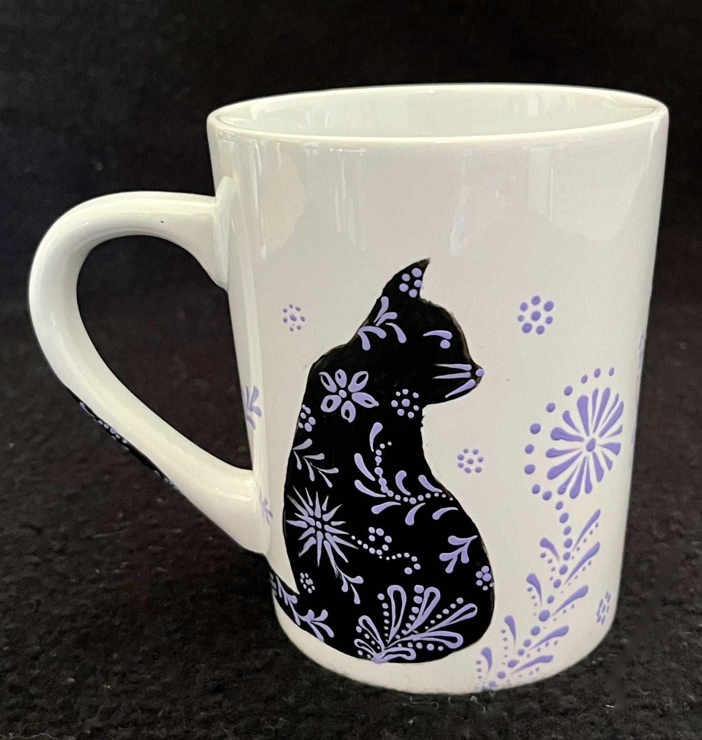 Damask Cat Mugs