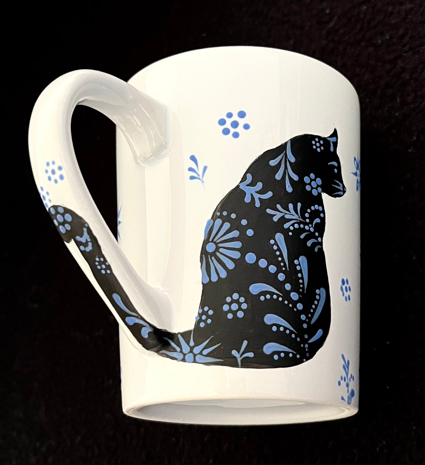 Damask Cat Mugs