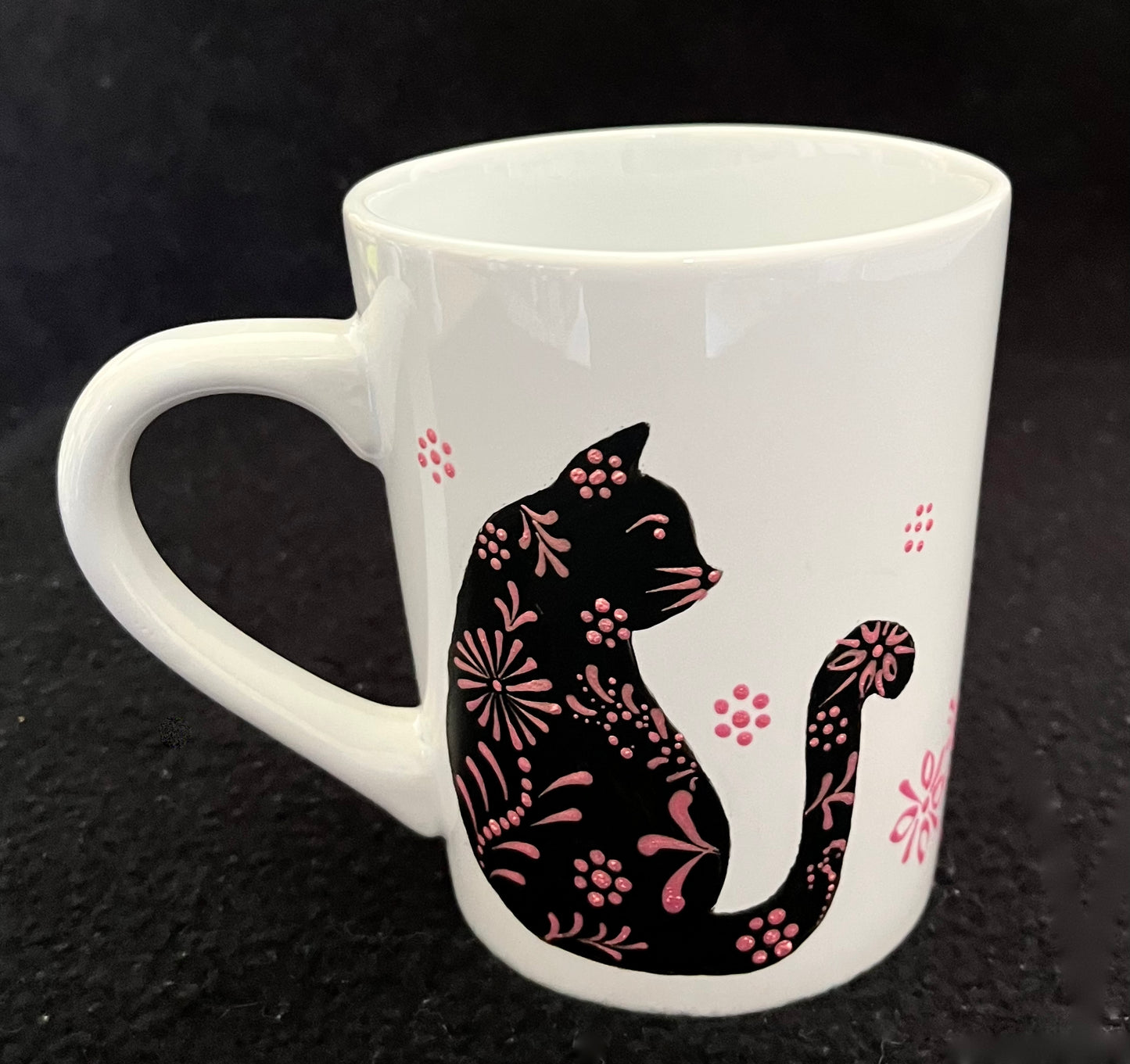 Damask Cat Mugs