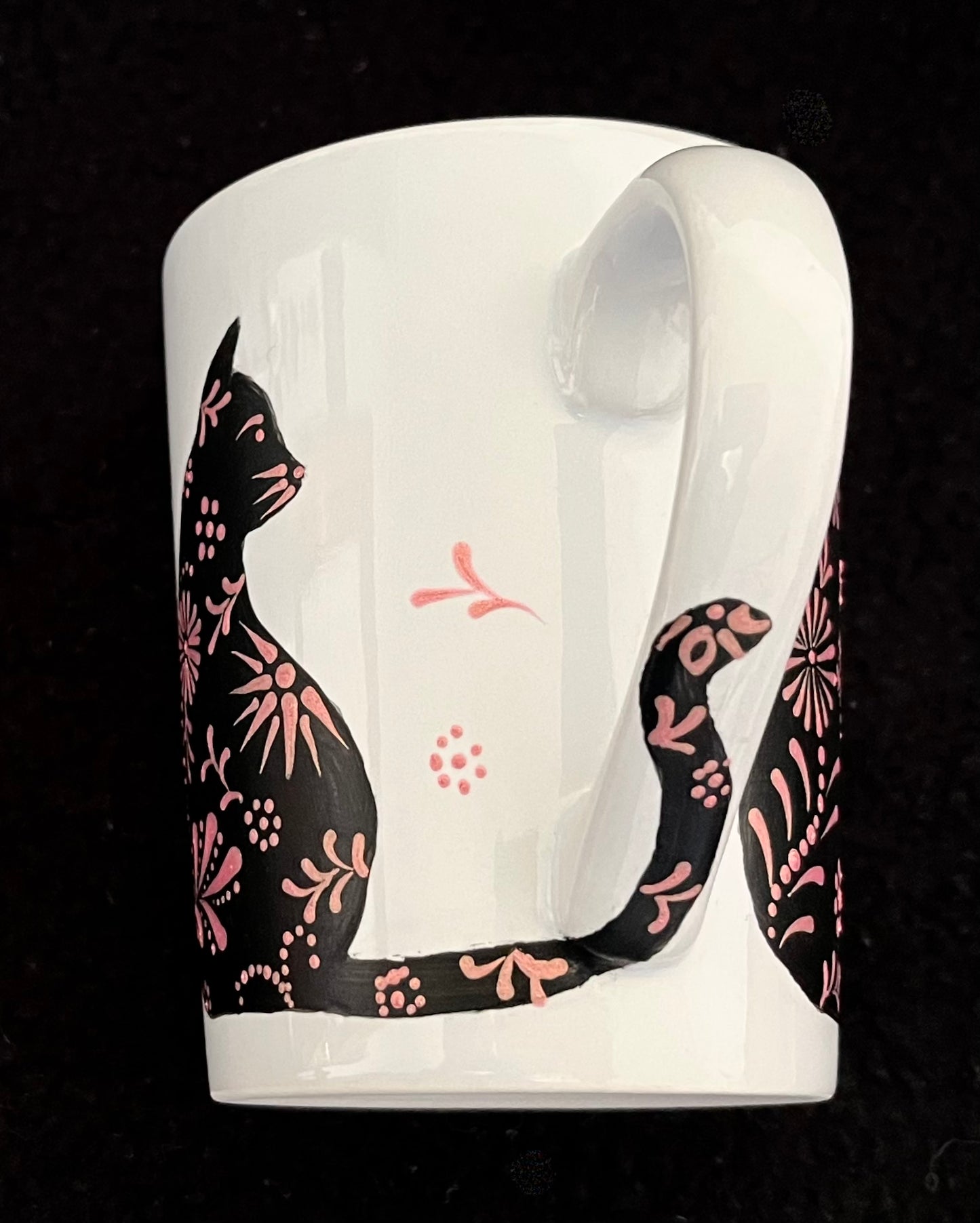 Damask Cat Mugs