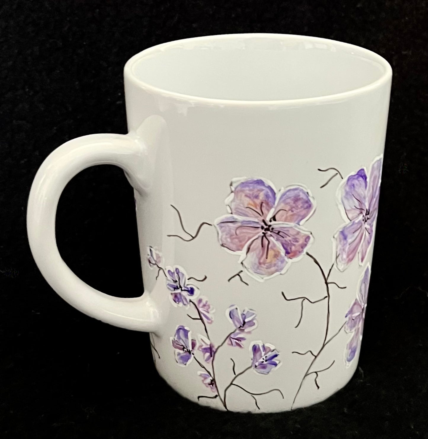 Floral mug - Lilac