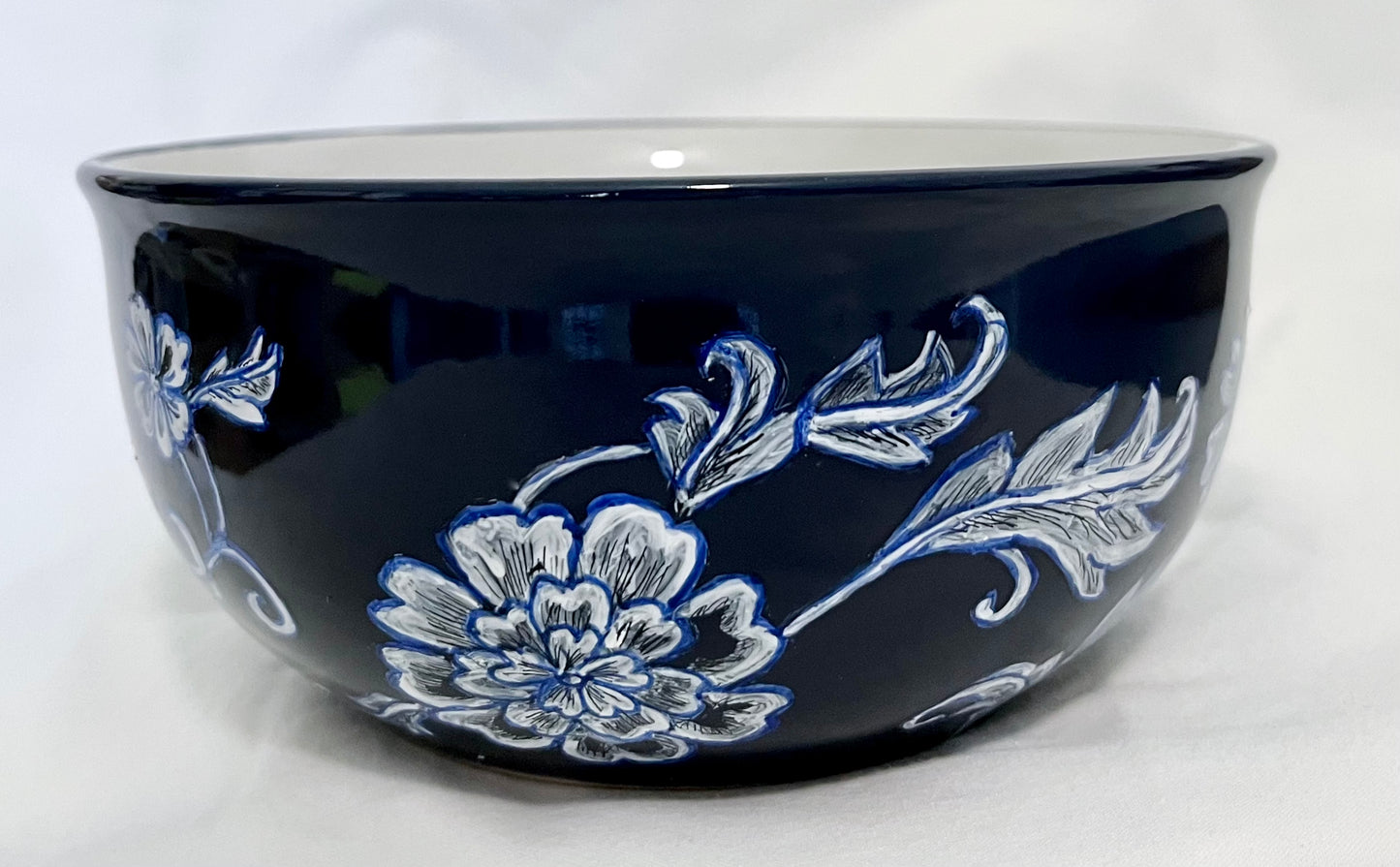 Asian-Inspired Floral Mug and Bowl set