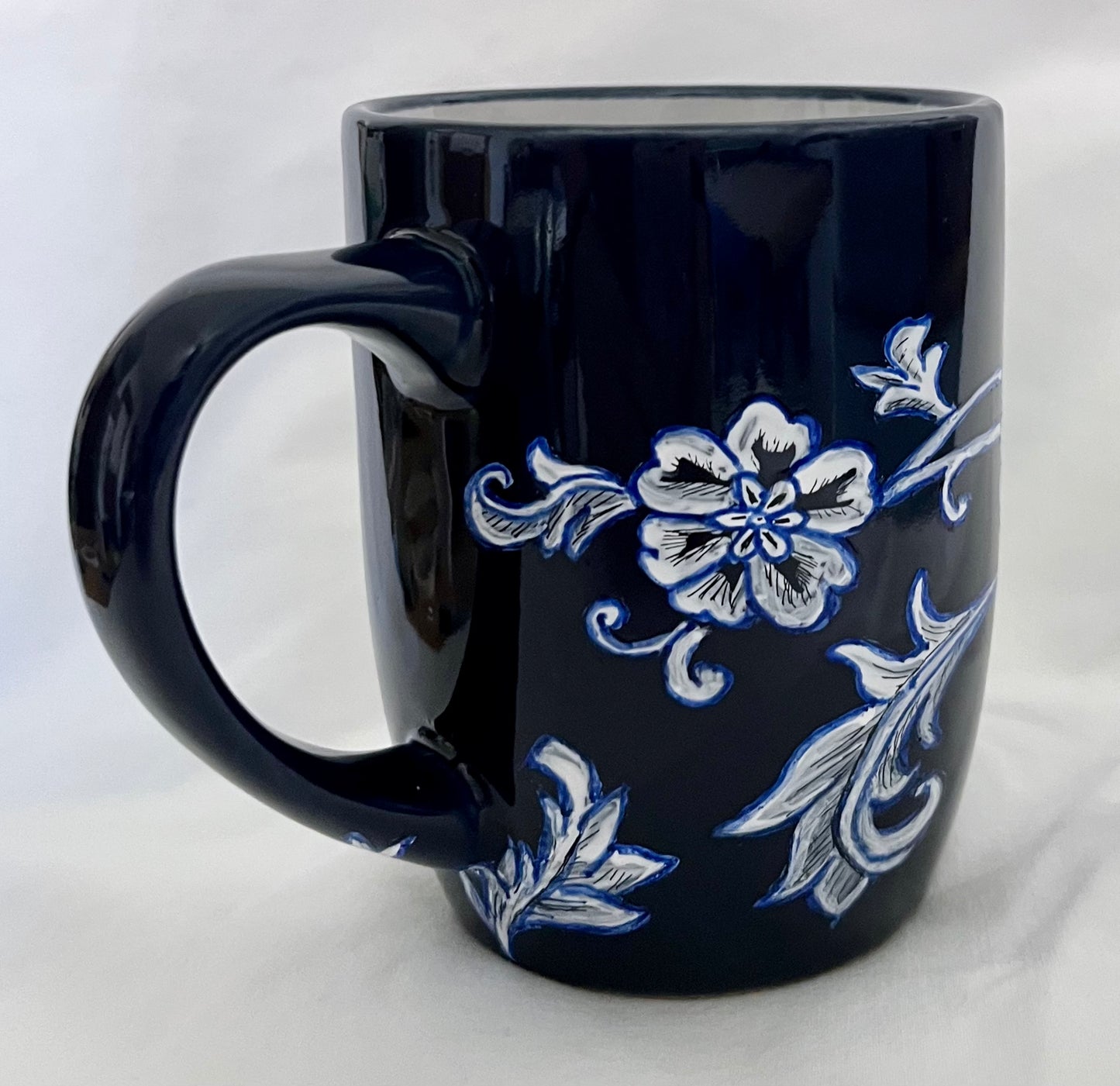 Asian-Inspired Floral Mug and Bowl set